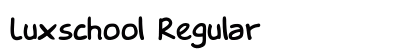 Luxschool Regular Font Preview