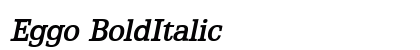 Eggo BoldItalic preview