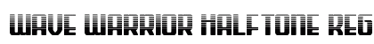 Wave Warrior Halftone Regular Font Preview Wave Warrior Halftone Regular Font Preview