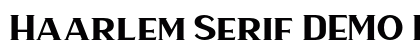 Haarlem Serif DEMO Regular preview Haarlem Serif DEMO Regular preview