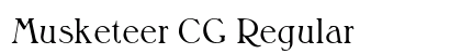Musketeer CG Regular Font Preview