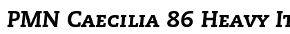 PMN Caecilia 86 Heavy Italic SC Preview