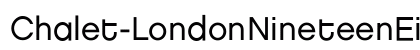 Chalet-LondonNineteenEighty Regular Font Preview
