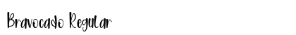Bravocado Regular Font Preview