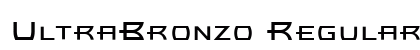 UltraBronzo Regular Font UltraBronzo Regular Font Preview