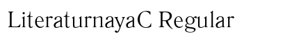 LiteraturnayaC Regular Font Preview