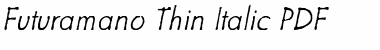 Futuramano Thin Font