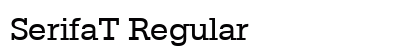SerifaT Regular font free download