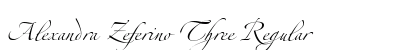Alexandra Zeferino Three Regular font free download