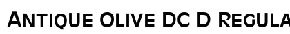 Antique Olive DC D Regular Font Preview