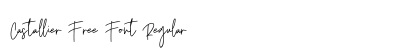 Castallier Free Font Regular preview
