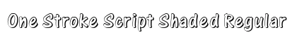 One Stroke Script Shaded Regular font free download