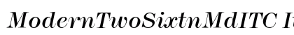 ModernTwoSixtnMdITC Italic Font Preview