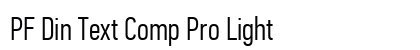 PF Din Text Comp Pro Light font free download