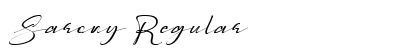 Sarony Regular Font Preview