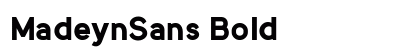 MadeynSans Bold preview