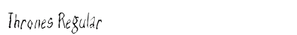 Thrones Regular Font Preview
