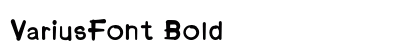 VariusFont Bold preview
