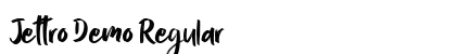 Jettro Demo Regular Font Preview