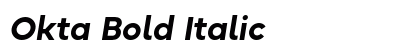 Okta Bold Italic preview
