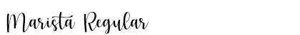 Marista Regular (OpenType) Font Preview
