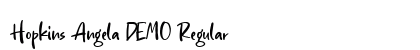 Hopkins Angela DEMO Regular Font Preview