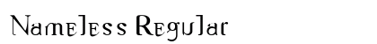 Nameless Regular Font Preview