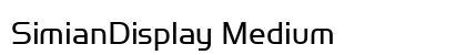 SimianDisplay Medium font free download