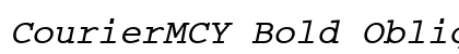 CourierMCY Bold Oblique preview