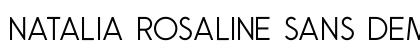 Natalia Rosaline Sans Demo Regular Font Preview