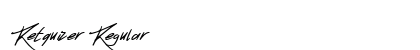 Retquizer Regular Font Preview