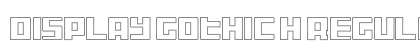 Display Gothic H Regular preview Display Gothic H Regular preview