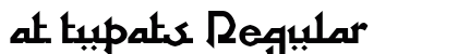 at tupats Regular font free download