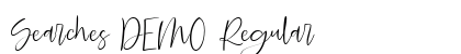 Searches DEMO Regular Font Preview