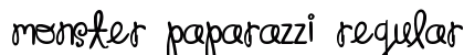 Monster Paparazzi Regular Font Preview