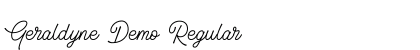 Geraldyne Demo Regular