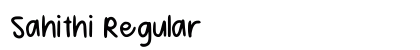 Sahithi Regular Font Preview