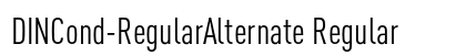DINCond-RegularAlternate Regular font free download