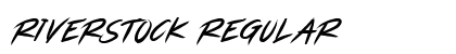RIVERSTOCK Regular Font Preview