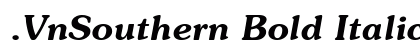 .VnSouthern Bold Italic Font Preview