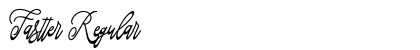 Fastter Regular Font Preview