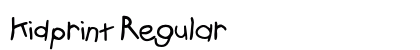 Kidprint Regular Font Preview