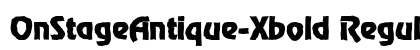 OnStageAntique-Xbold Regular font free download
