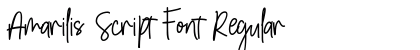 Amarilis Script Font Regular