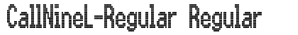 CallNineL-Regular Regular (OpenType) Font Preview