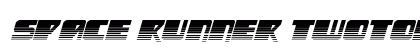 Space Runner Twotone Italic Regular Font Space Runner Twotone Italic Regular Font Preview