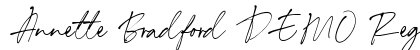Annette Bradford DEMO Regular Font Preview