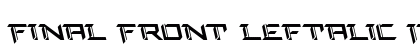 Final Front Leftalic Italic