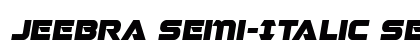 Jeebra Semi-Italic Semi-Italic preview
