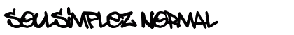 Soulsimplez Normal Font Preview